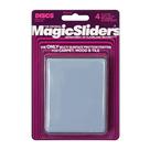 Furniture Sliders Magic Sliders 4x3" Heavy-Duty Grey, pacote com 4