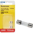 Fuse Bussmann BP/GMA-750MA de ação rápida 5x20mm de 2 peças
