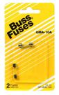Fuse Bussmann GMA-10A, 10 A, 125 V, vidro, 5 x 20 mm, pacote com 2 unidades