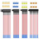 Fuse Holder Nilight 12V Car Add-a-Circuit 24 unidades com 24 fusíveis Fuse Holder Nilight 12V Car Add-a-Circuit 24 unidades com 24 fusíveis