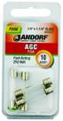 Fuse Jandorf AGC 10A de ação rápida 250V, modelo 60637 Fuse Jandorf AGC 10A de ação rápida 250V, modelo 60637
