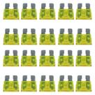 Fusivel Lamina Engate Medio 20A Amarelo 20 Amperes Automotivo Kit com 20 Unidades