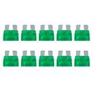 Fusivel Lamina Engate Medio 30A Verde 30Amperes Automotivo Kit com 10 Unidades