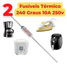Fusível Térmico 240 240C 240g 240C 240 Graus 10A 250V (02 peças)