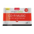 Fuso de música CD-R Maxell 700 MB/80 min, pacote com 50