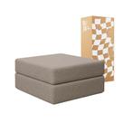 Futón Dobrável em Tecido Bouclé LuxBlend - Converte em Colchão de Solteiro Sofá na Caixa