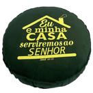 Futton Turco Redondo Veludo Estampado Ø45cm Verde