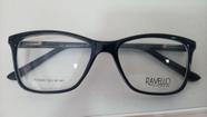 FY3008_Armação de acetato preta com Aro Oval pequeno com Haste fina FY3008_Armação de acetato preta com Aro Oval pequeno com Haste fina