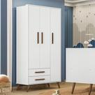 G. Roupa 3Pts/2Gav Q Encanto Retrô Branco Acet. 3830 - Qmovi