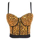 G0620-Blusa Top Cropped Festa Balada Bordado Pedraria Brilho 571s G0620-Blusa Top Cropped Festa Balada Bordado Pedraria Brilho 571s