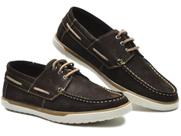 G110CLA Mocassim docksider masculino em couro nobre marrom