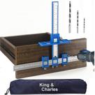 Gabarito de hardware de gabinete King & Charles Cabinet Handle com brocas