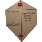 Gabarito De Madeira Para Confecção De Pipa Mucha 70 Cm