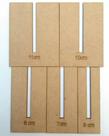 Gabarito Molde Para Laços Mdf Cru Kit Com 5 Peças