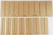 Gabaritos Laço Perfeito em MDF - 9 Moldes de 4 a 14 cm