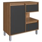 Gabinete 1 Porta e 2 Gavetas 80 cm BL2001 Mell Arenas FAEM