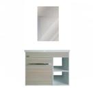 Gabinete 57X35X46cm Para Banheiro Kit Máximos Delicato Com Espelho Policlass Gabinete 57X35X46cm Para Banheiro Kit Máximos Delicato Com Espelho Policlass
