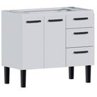 Gabinete Aço Atena 0,95m Branco Para Pia 1,00 Metros - P103614 - COZIMAX Gabinete Aço Atena 0,95m Branco Para Pia 1,00 Metros - P103614 - COZIMAX