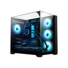 Gabinete Aquario 01fd Black Mega Shark Atx P/cooler 360 Gabinete Aquario 01fd Black Mega Shark Atx P/cooler 360