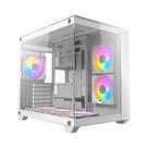Gabinete Aquario Gamer Antec CX800 RGB ELITE, Branco, Mid Tower, RGB, ATX, Com 6 fans inclusos