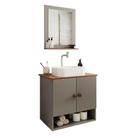 Gabinete Arm Banheiro Deli 2 Portas com Cuba Oxford Branca
