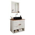 Gabinete Arm Banheiro Deli 2 Portas com Cuba Oxford Preta Gabinete Arm Banheiro Deli 2 Portas com Cuba Oxford Preta