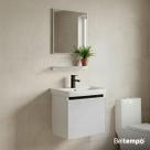 Gabinete Armário Banheiro Completo Impermeável 43x46cm Cuba Espelho Prateleira BT5060 Beltempo
