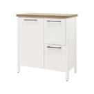 Gabinete Armário Banheiro Ditália 1P 2G Com Tampo BN-01 Cozy