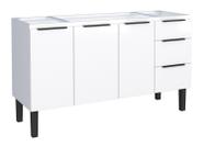 Gabinete Armário Cozinha Jupter 1.50 Mt 100% Aço Galvanizado P/ Pia -Balção 150 cm -3 Portas- 3 Gavetas Gabinete Armário Cozinha Jupter 1.50 Mt 100% Aço Galvanizado P/ Pia -Balção 150 cm -3 Portas- 3 Gavetas