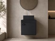 Gabinete Armário para Banheiro 40cm MDF com Cuba PERUGIA PRETO Gabinete Armário para Banheiro 40cm MDF com Cuba PERUGIA PRETO