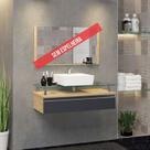 Gabinete Banheiro 60cm Ametista Cinza/Freijó/Titanium Gabinete Banheiro 60cm Ametista Cinza/Freijó/Titanium
