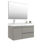 Gabinete Banheiro com Cuba e Espelheira 80cm Multimóveis VCR10074