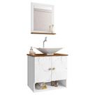 Gabinete Banheiro Deli Cuba Concava Bco Torneira DL08 Val