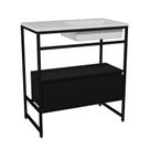 Gabinete Banheiro Ferro Iron Black com Gaveteiro 80x45 cm