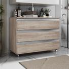 Gabinete Banheiro Joia 80cm com 3 Gavetas e Rodinha - Gabinete Banheiro Joia 80cm com 3 Gavetas e Rodinha -