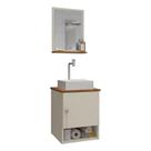 Gabinete Banheiro Lima Cuba Tulipa Bco Torn Valv Click Inox