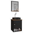 Gabinete Banheiro Lima Cuba Tulipa Pto Torneira DL08 Val ABS