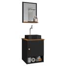 Gabinete Banheiro Lima Cuba Tulipa Pto Torneira DL08 Val ABS