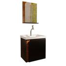 Gabinete Banheiro Lirio com 1 Porta Espelheira e Cuba