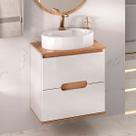 Gabinete Beatriz 60 Suspenso - Fabribam Branco/Catedral