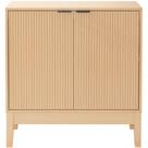 Gabinete Best Choice Products de 32" con Puertas Estriadas, Estante Ajustable
