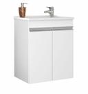 Gabinete Celta de banheiro compacto 02 portas suspenso Branco