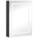 Gabinete con Espejo para Baño vidaXL con Luz LED y Acabado Antracita en MDF
