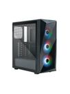 Gabinete Cooler Master Cmp 520 Lateral De Vidro - 3 Fans Led Argb- Preto - Cp520-kgnn-s00