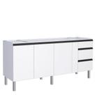 Gabinete de Aço Para Pia 200 Gaia 3G Flat Cozimax Branco