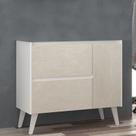 Gabinete de Banheiro 90cm sem Cuba Ref 910 Cewal - Branco/Arenito
