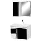 Gabinete de Banheiro com Espelheiro Kit Cuiabá 60cm