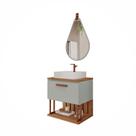 Gabinete de Banheiro Duna 60 com Espelho Gota Pistache/Freijo - MGM