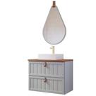 Gabinete de Banheiro Sense 60 com Espelho Gota Pistache/Freijo - MGM