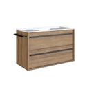 Gabinete de Banheiro Suspenso 80cm com 1 Toalheiro 1 Porta 1 Gaveta Bh8030 com Lavatorio
